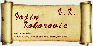 Vojin Kokorović vizit kartica